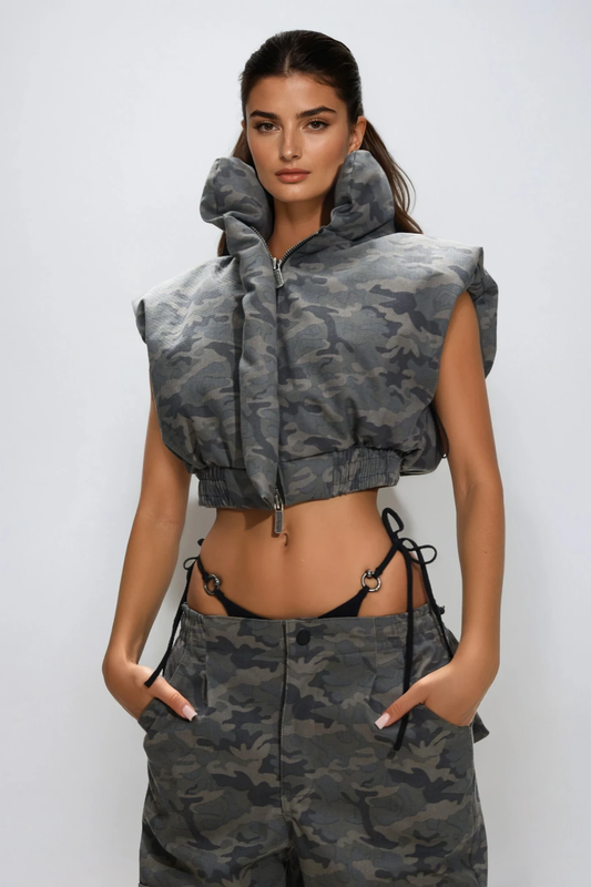 Deorwine Sleeveless Crop Vest