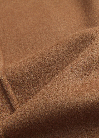 Wool Blend Overcoat | Medium Length with Notch Lapel