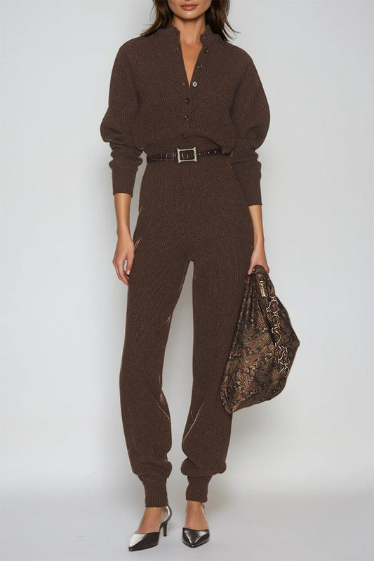 Diamanto Bodycon Knit Jumpsuit