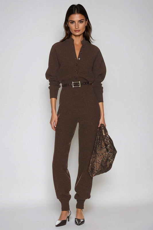 Diamanto Bodycon Knit Jumpsuit