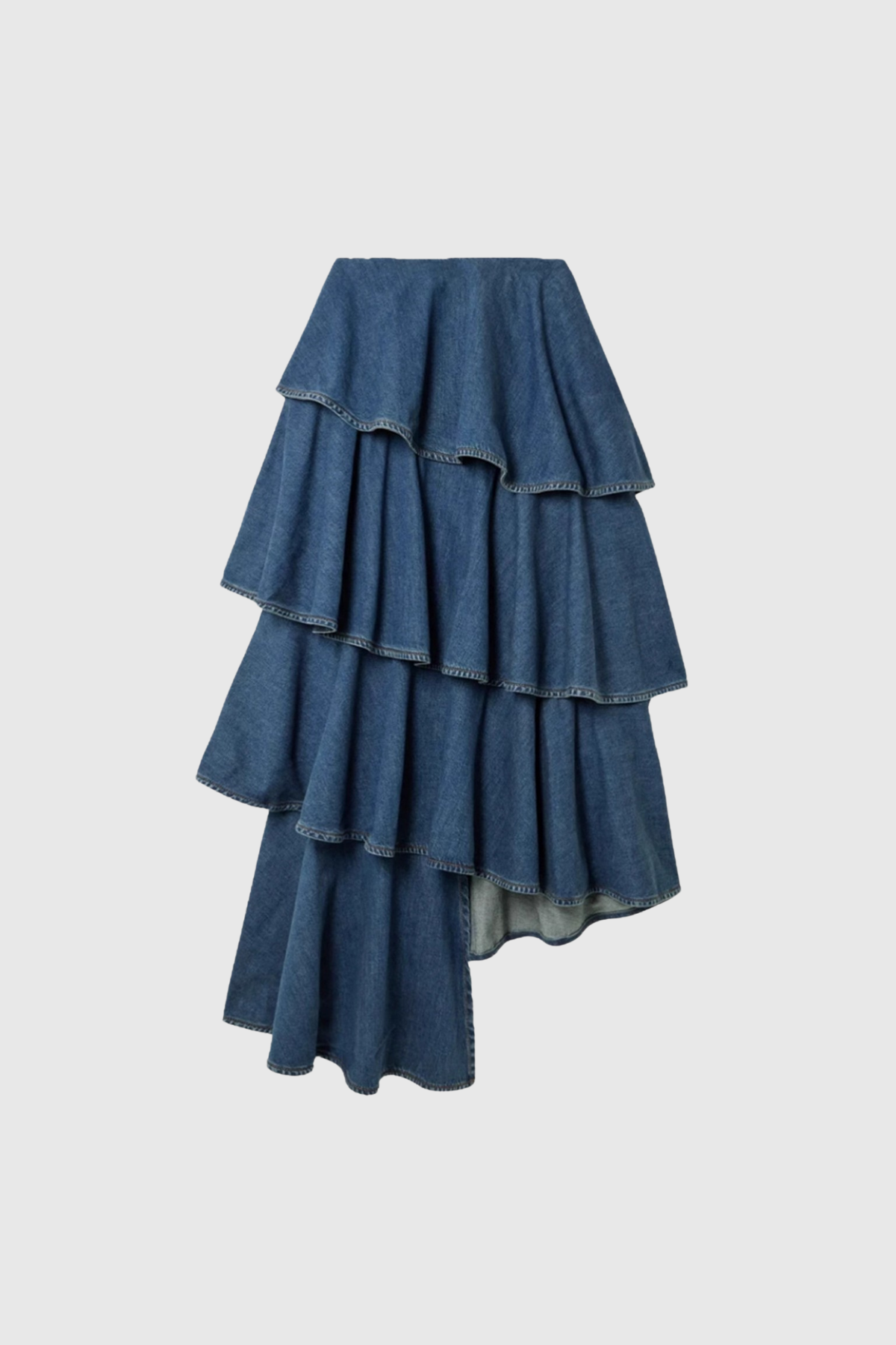 Dobrica Asymmetric Ruffle Maxi Skirt