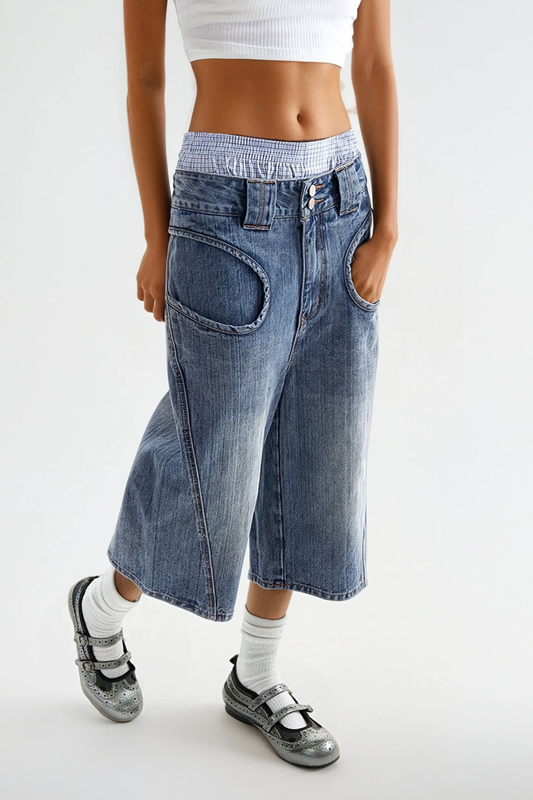 Docia Deconstruct Capri Jeans