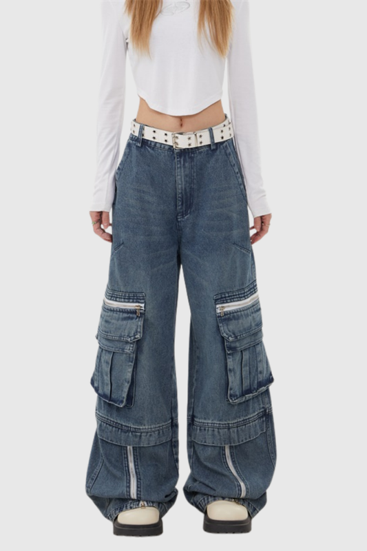 Donatienne Zipper CargoJeans