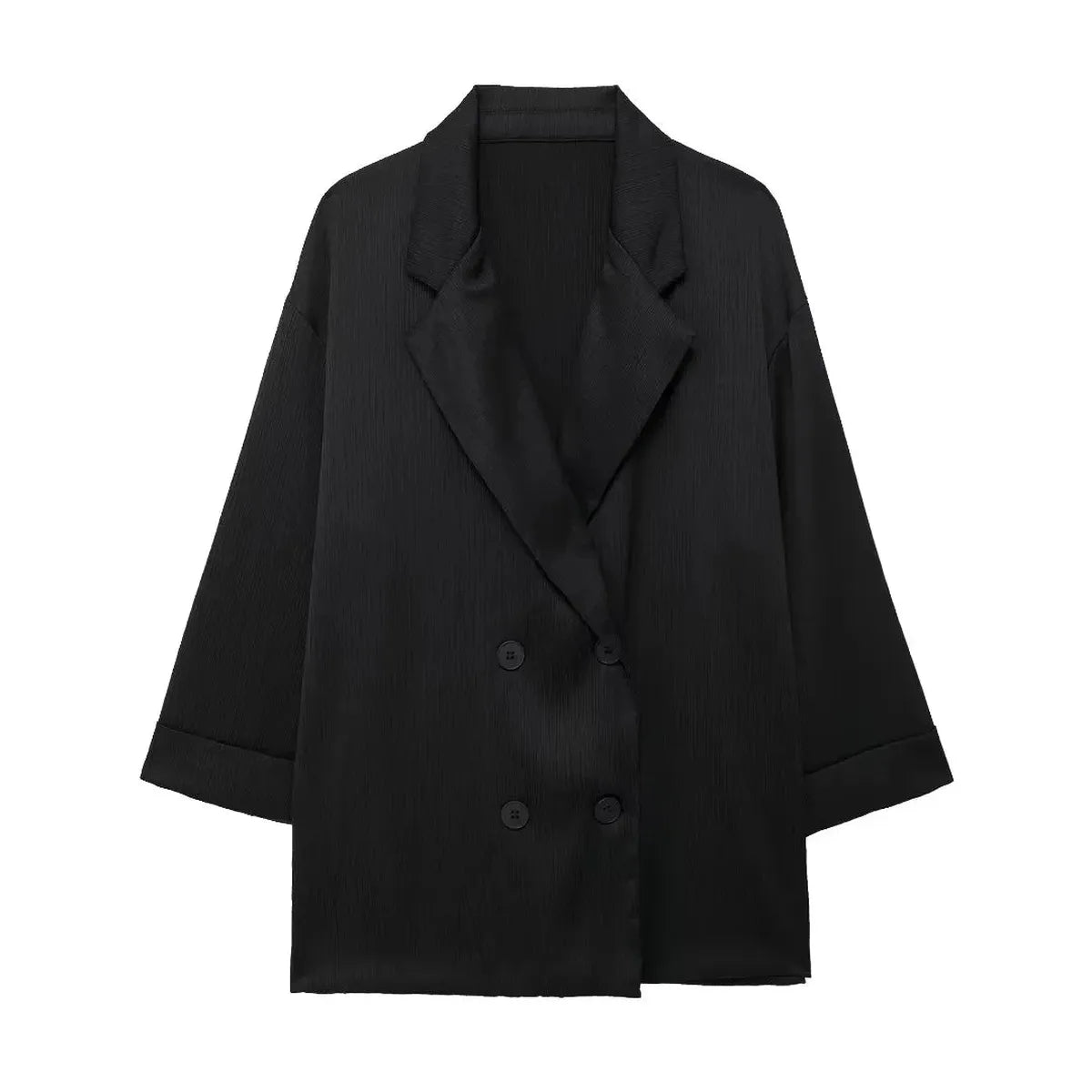 Double Breasted Blazer & Wide Leg Trouser Set | Oversized Fit