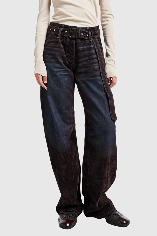 Drazenka Belt Baggy Jeans