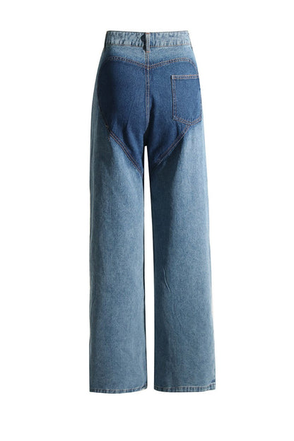 Dylan Rope Cutout Jeans - Blue