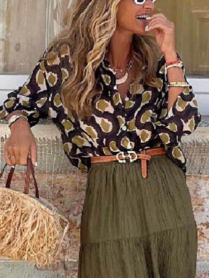Fashion Casual Printed Shirt Top