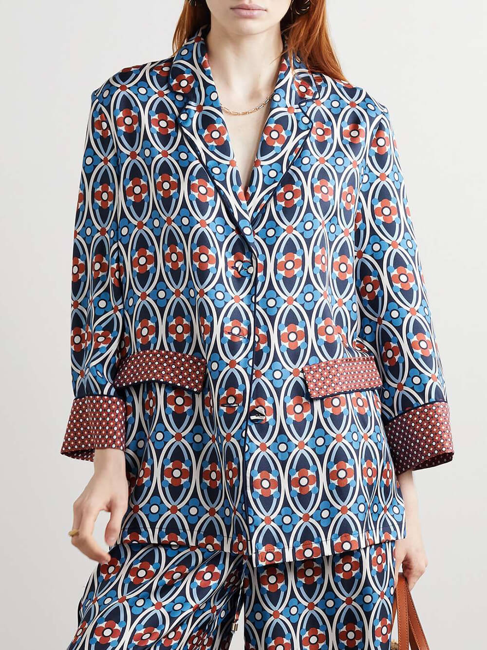 Unique Venice Print Satin Twill Shirt