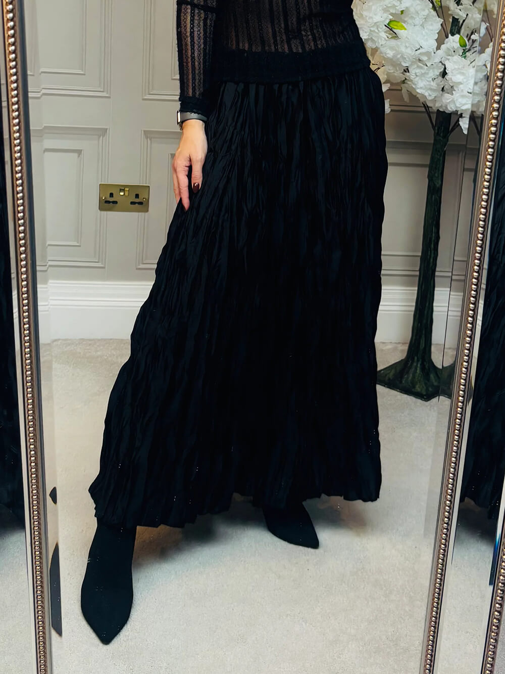 Delicate Stretch Semi-Sheer Top