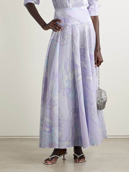 Unique Ethnic Print Button-Up Shirt