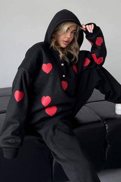 Love Embroidery Hoodie