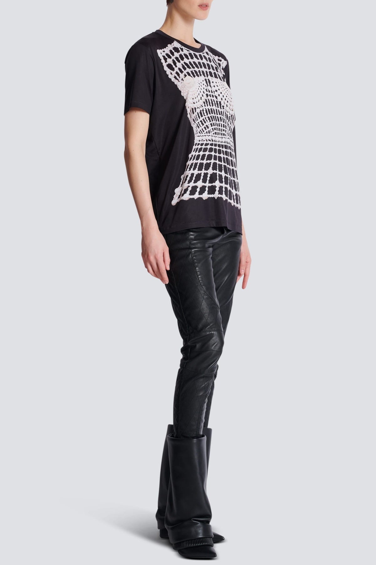 Edaline Pearl Print T-shirt