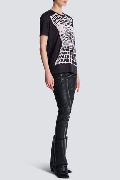 Edaline Pearl Print T-shirt