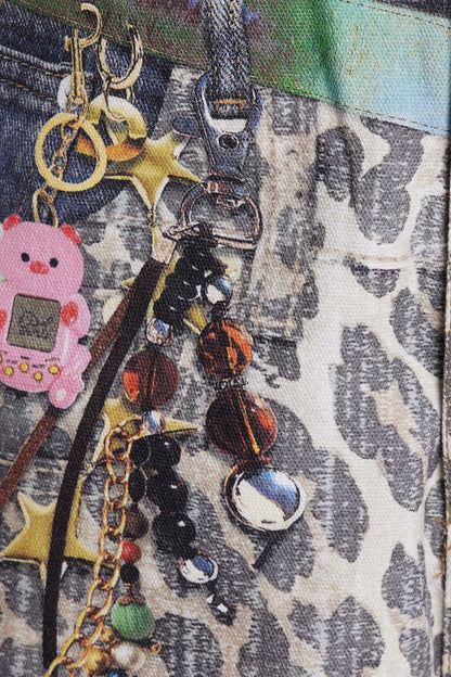 Ekkehardt Bleached Leopard Print Jeans