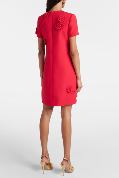 Eleanor Floral Appliqué Mini Dress