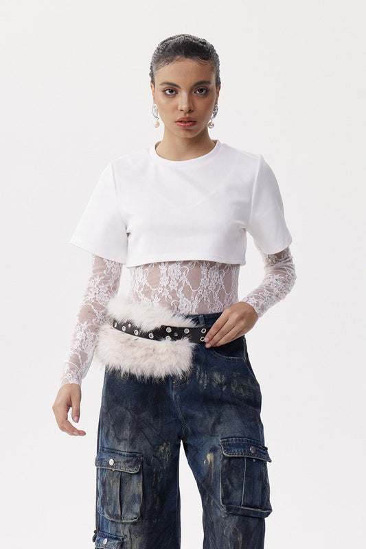 Elektra Two Piece Lace Bodysut