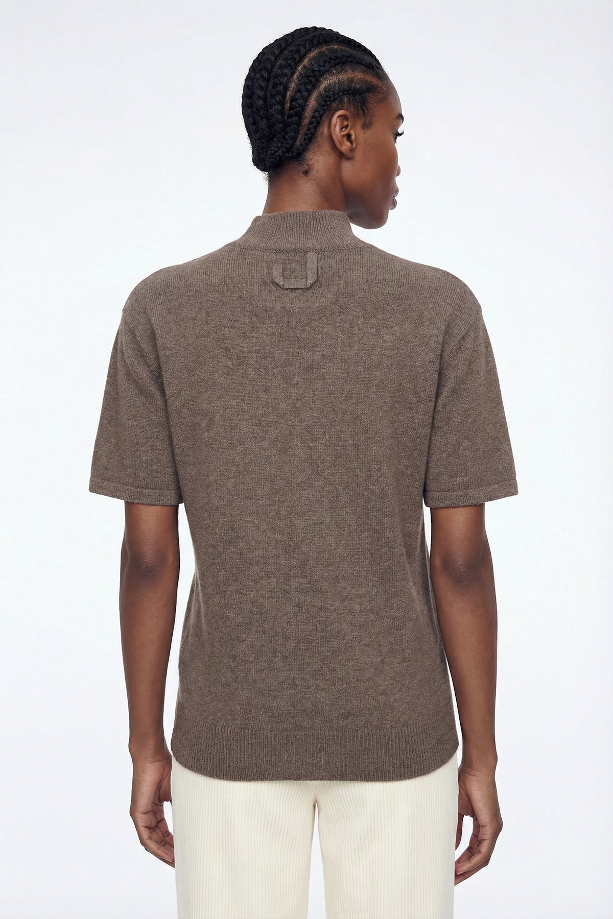 Elisha High Neck Knit T Shirt