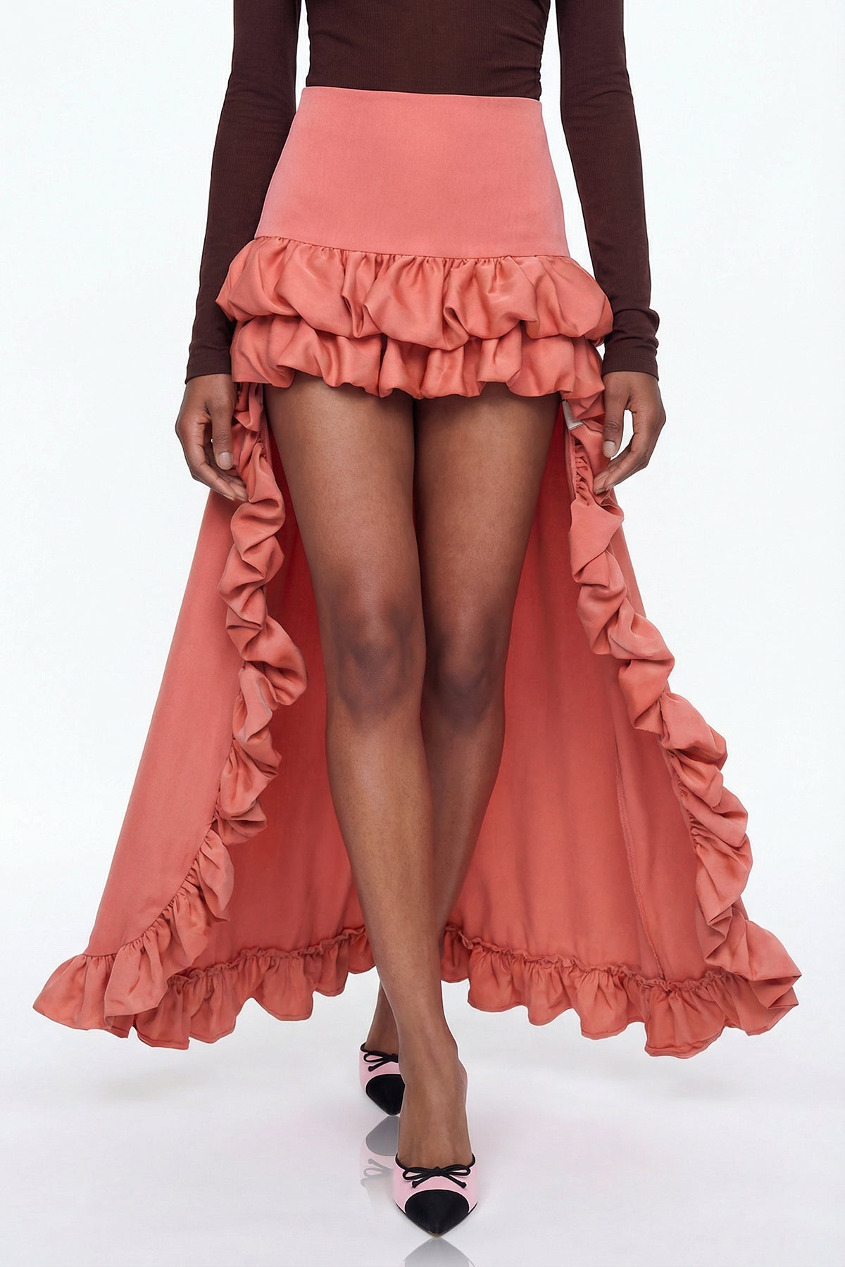 Elizabete High Low Maxi Skirt