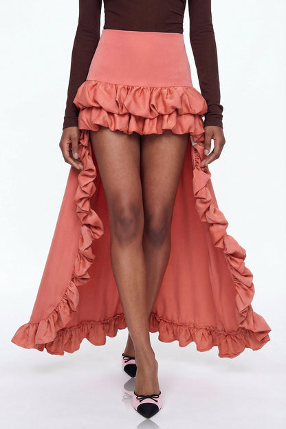Elizabete High Low Maxi Skirt