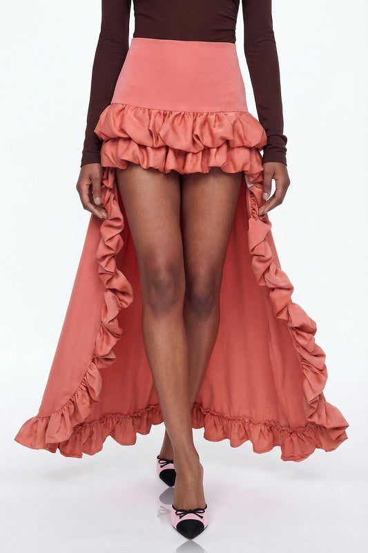 Elizabete High Low Maxi Skirt