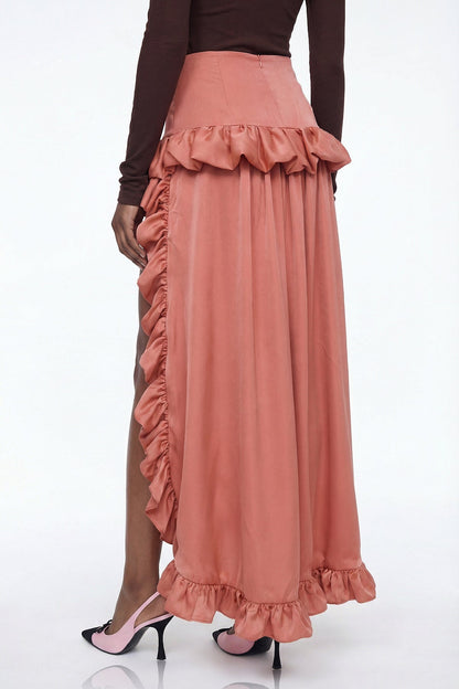 Elizabete High Low Maxi Skirt