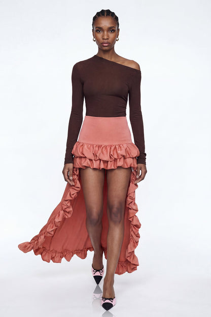 Elizabete High Low Maxi Skirt