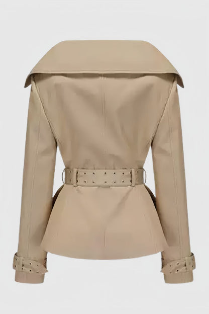 Ellina Double Breasted Short Trench