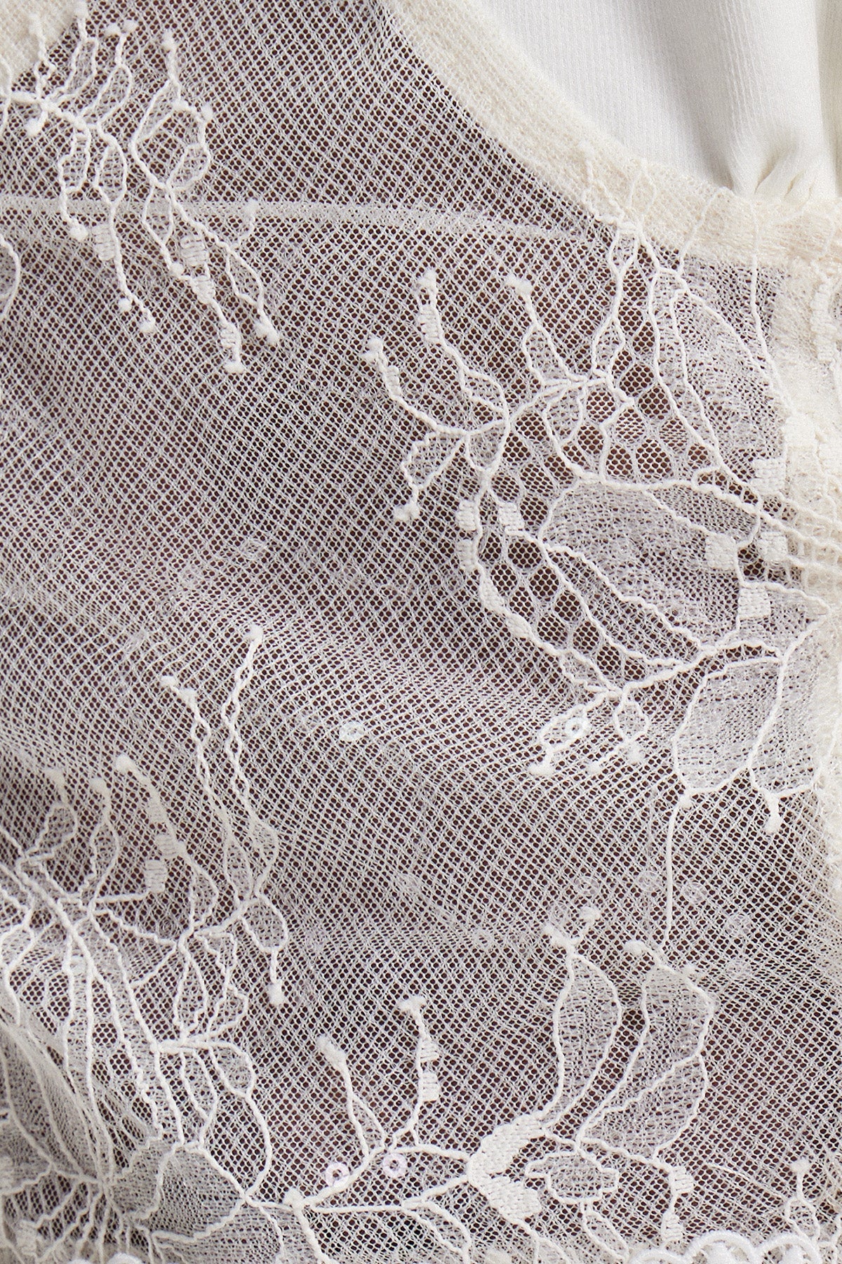 Ellinor Lace Deconstruct Lace Up Top