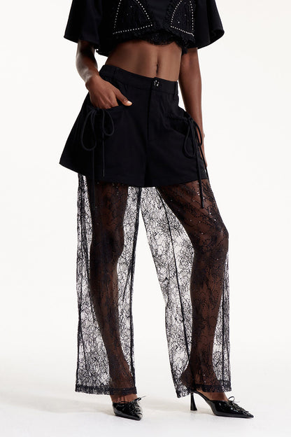 Elvis Lace Sequin Pants