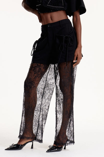 Elvis Lace Sequin Pants