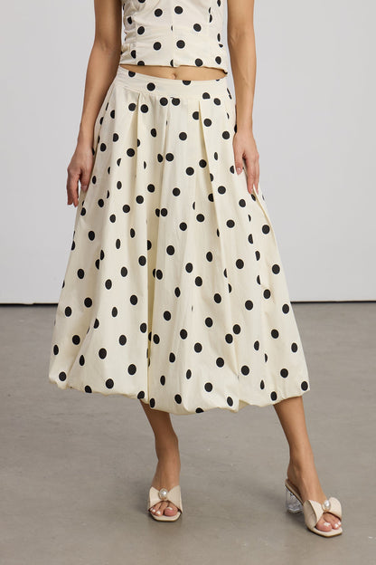Elyo Dot Midi Skirt