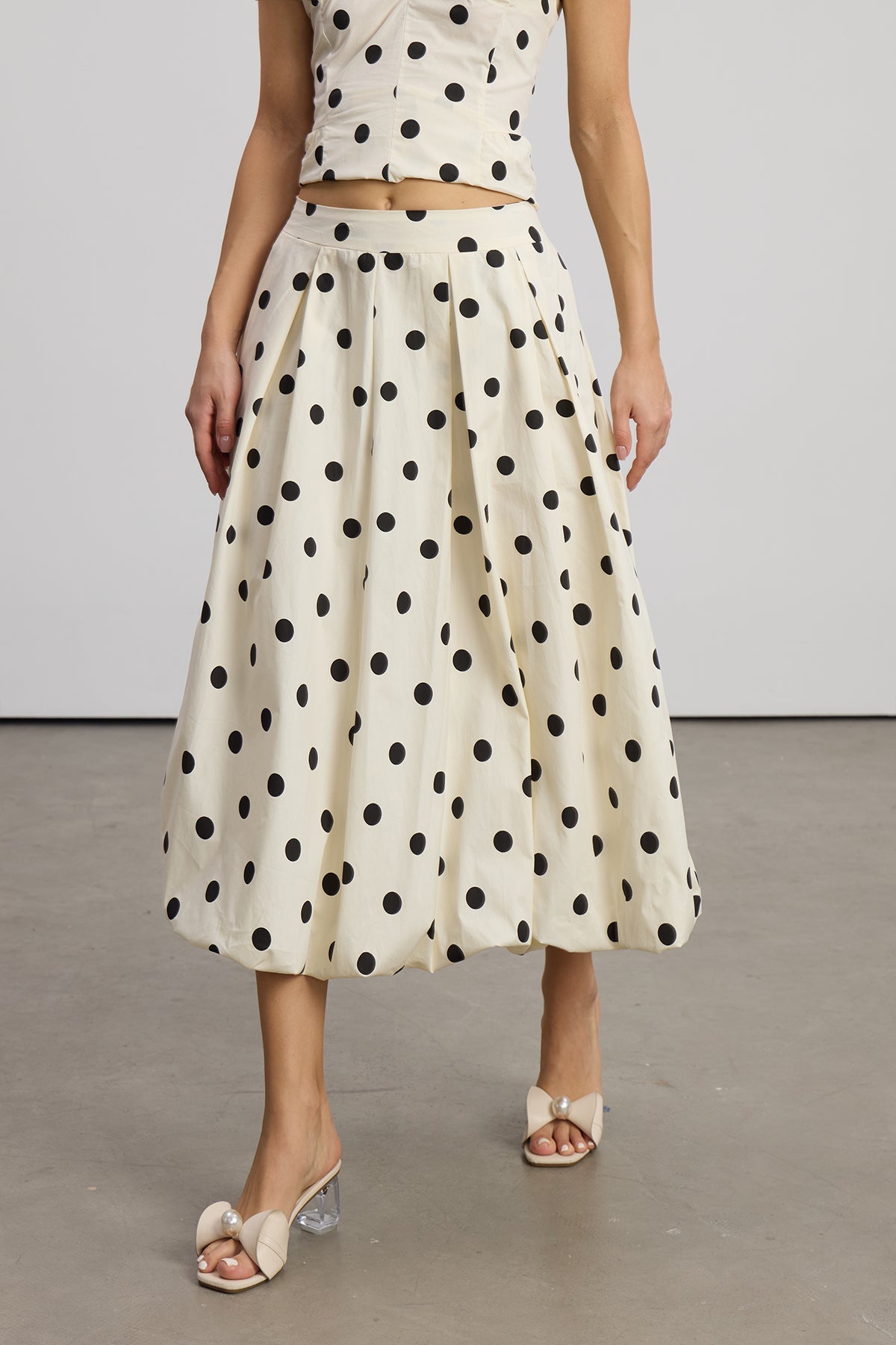 Elyo Dot Midi Skirt