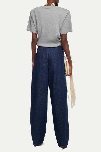 Orlina Knotted T-Shirt - Grey