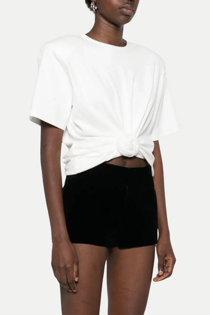 Orlina Knotted T-Shirt - White