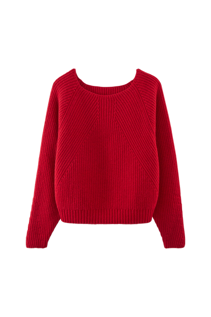 Merino Wool Sweater | Ribbed Knit | Relaxed Fit