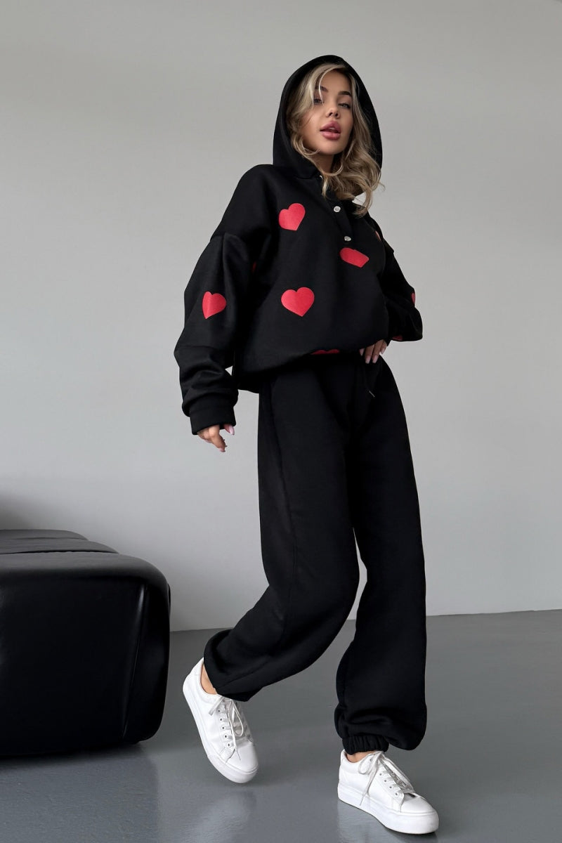 Love Embroidery Hoodie