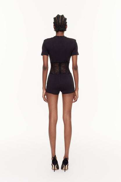Fabiola Lace Deconstruct Playsuit