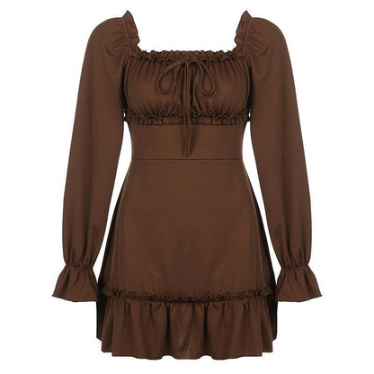 Fairy Grunge Ruffled Mini Dress