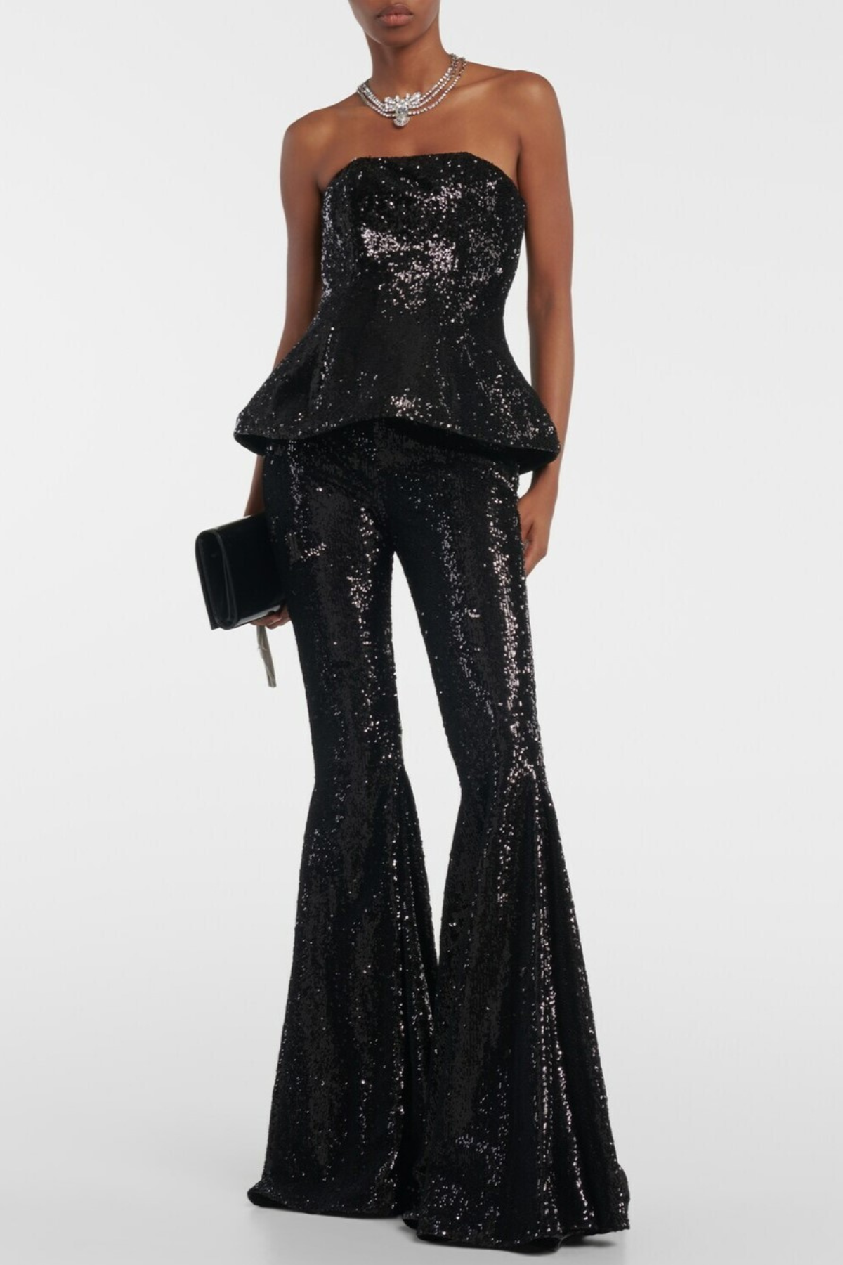 Faro Sequin Flared Pants