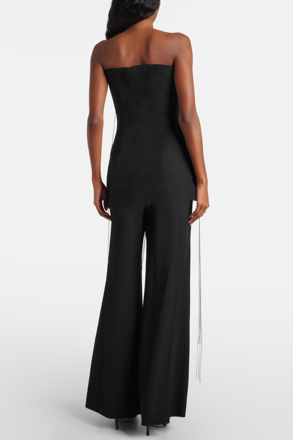 Farrar Chain-deatil Strapless Jumpsuit