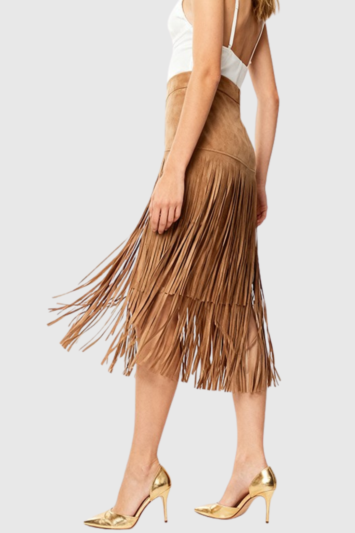 Fionn Fringe Sueded Skirt