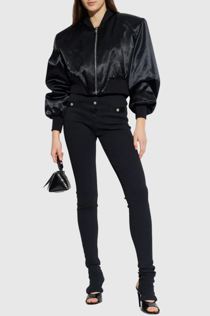 Nicya Buttoned Ribbed Trousers