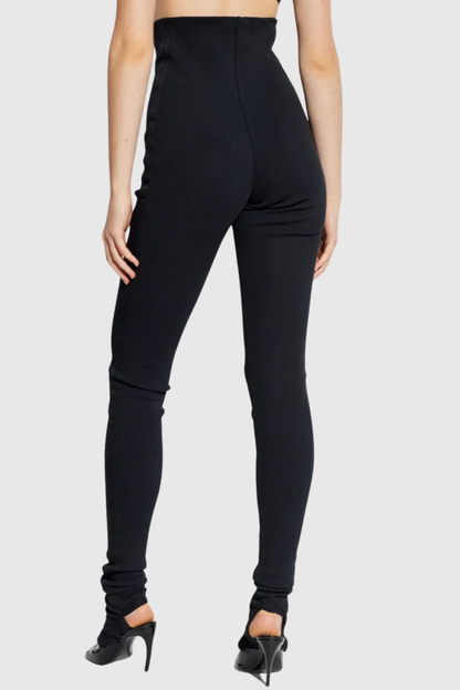 Nicya Buttoned Ribbed Trousers