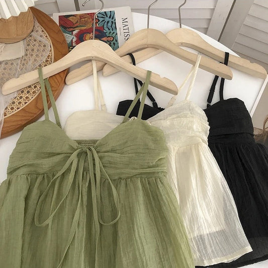 Bethany Tie-Front Mesh Cami Top