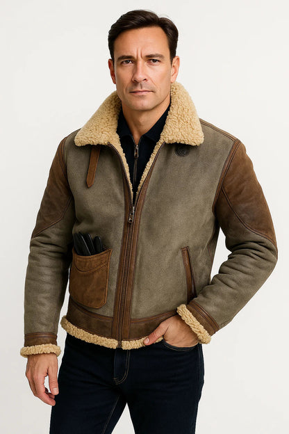 Men's Leather Jacket Lambskin Tailored Fit Warm Stylish Outerwear