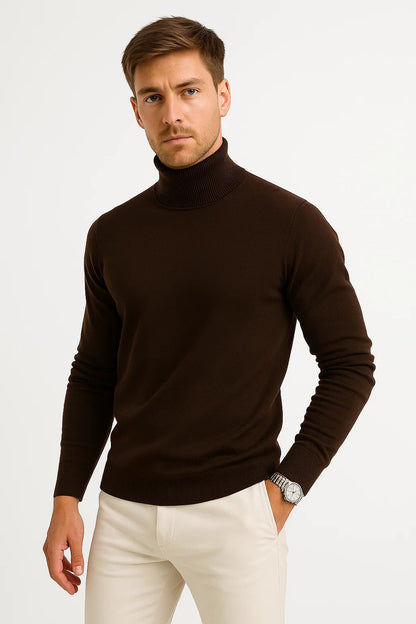 Men's Cashmere Blend Turtleneck | Maison Knitwear | Classic Fit
