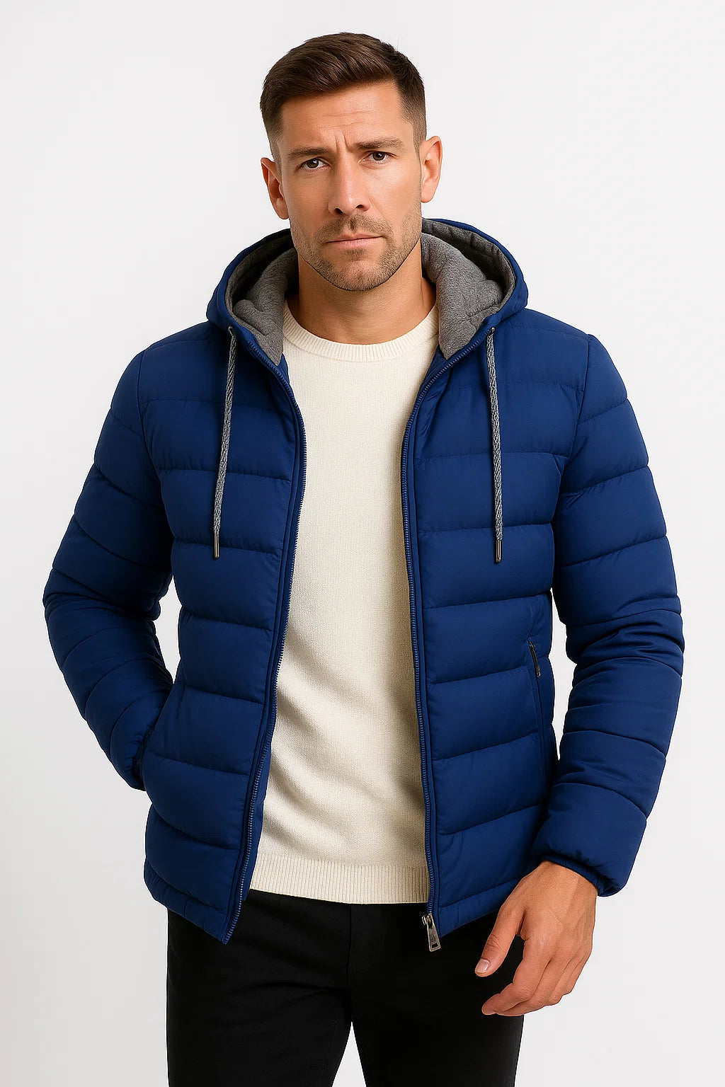 Men's Puffer Jacket | Lightweight Hooded Insulated Outerwear