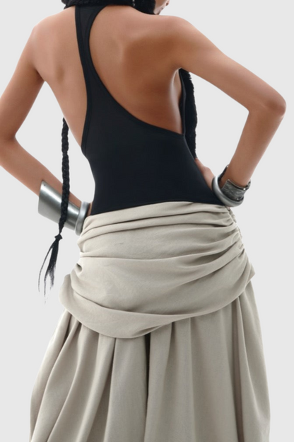 Horina Ruched Asymmetric Pants