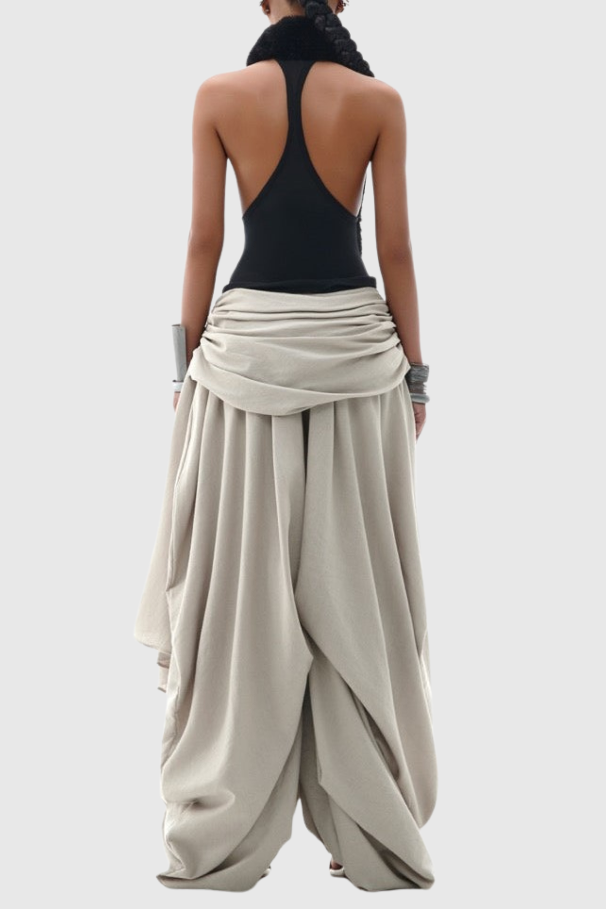 Horina Ruched Asymmetric Pants