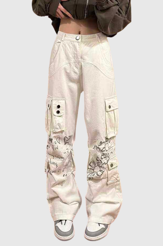 Dion Print Cargo Jeans
